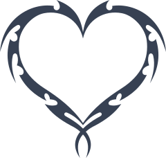 Heart Splintered Heart Sticker