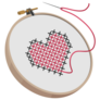Heart Stitch Hoop Sticker