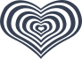 Heart Vortex Sticker