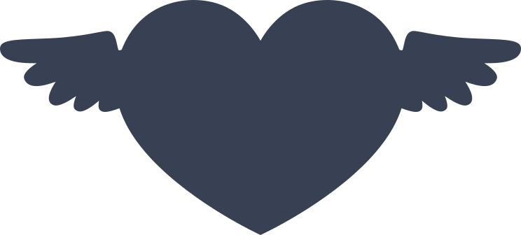 Heart With Little Wings Sticker