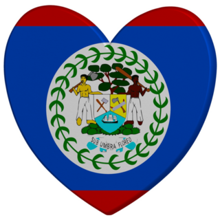 Heart World Belize Sticker
