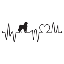 Heartbeat Great Pyrenees Sticker