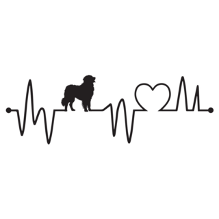 Heartbeat Great Pyrenees Sticker