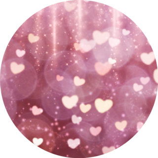 Hearts Sparkle Love Pattern Sticker