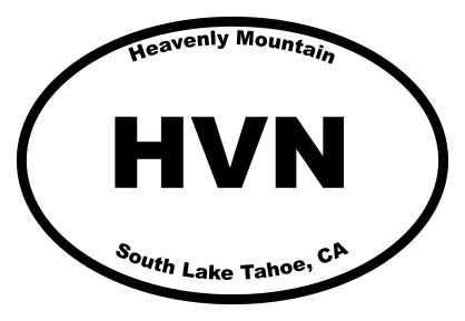 Heavenly Mountain Oval Sticker