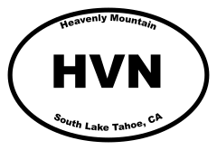 Heavenly Mountain Oval Sticker