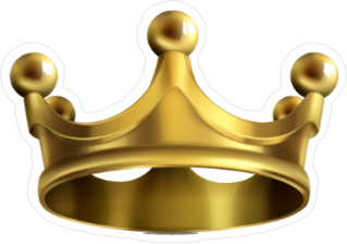 Heavy Gold Crown Sticker