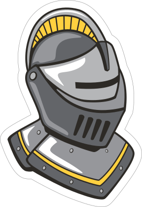 Heavy Knight Mascot Sticker