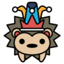 Hedgehog Crown Sticker