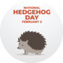 Hedgehog Day Sticker