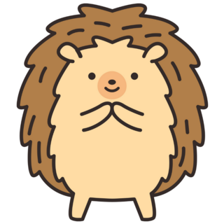 Hedgehog Doodle Sticker