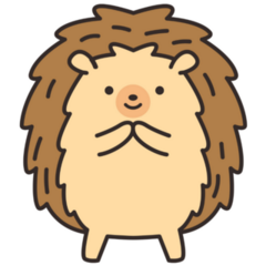 Hedgehog Doodle Sticker