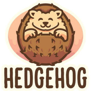 Hedgehog Logo Sticker