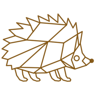 Hedgehog Outline Sticker
