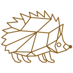 Hedgehog Outline Sticker