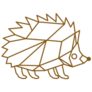 Hedgehog Outline Sticker
