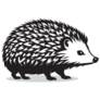Hedgehog Simple Sticker