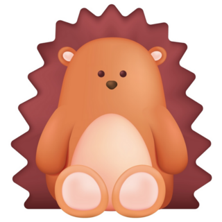 Hedgehog Toy Sticker