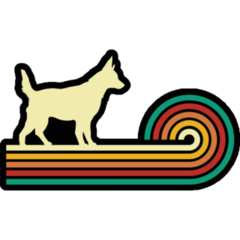 Heeler Retro Sticker