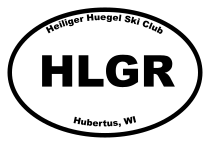 Heiliger Huegel Ski Club Oval Sticker