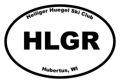 Heiliger Huegel Ski Club Oval Sticker