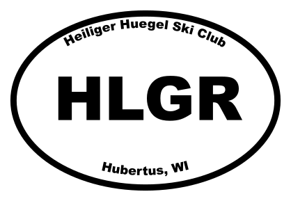Heiliger Huegel Ski Club Oval Sticker
