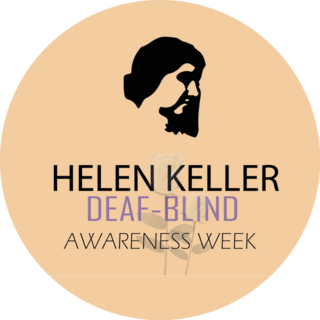 Helen Keller Deaf-Blind Awareness Sticker