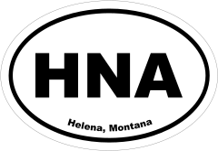 Helena, Montana Oval Stickers