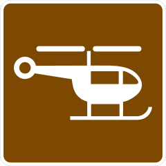 Helicopter Sign Sticker