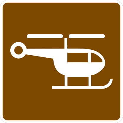 Helicopter Sign Sticker