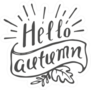 Hello Autumn Illustration Sticker