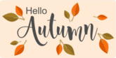 Hello Autumn Sticker