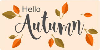 Hello Autumn Sticker