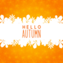 Hello Autumn With Leaves Sticker