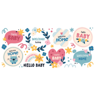 Hello Baby Sticker Sheet