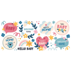 Hello Baby Sticker Sheet
