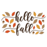 Hello Fall - Lettering Greeting Sticker