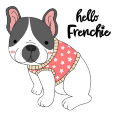 Hello Frenchie,  French Bulldog Sticker