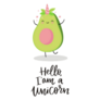 Hello Im A Unicorn Avocado Sticker