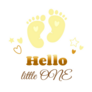  Hello Little One Baby Sticker