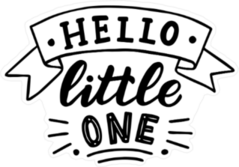 Hello Little One Sticker