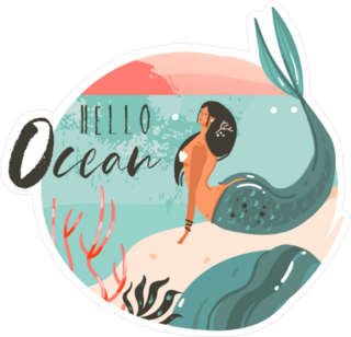 Hello Ocean Sticker
