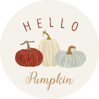 Hello Pumpkin Autumn Sticker