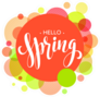 Hello Spring Bubble Stickers