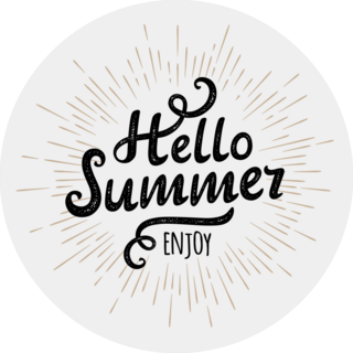Hello Summer Enjoy Sticker