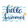 Hello Summer Ocean Sticker