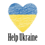 Help Ukraine Heart Sticker