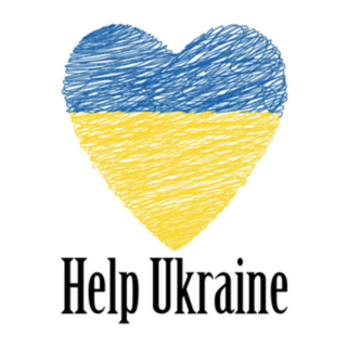 Help Ukraine Heart Sticker