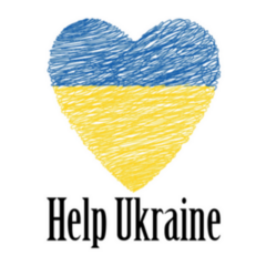 Help Ukraine Heart Sticker