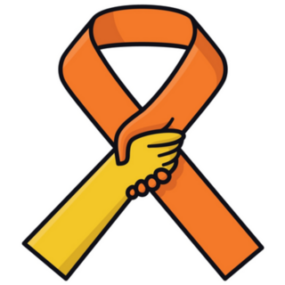 Helping Hand Ribbon Suicide Prevention Day Sticker